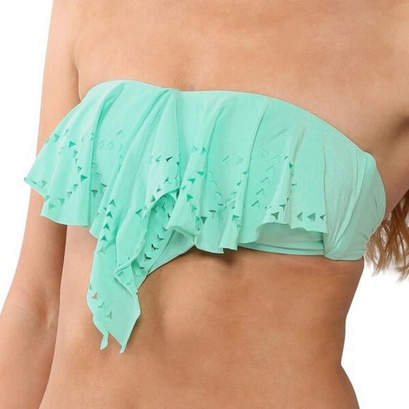L*Space Bikini Swim Bandeau Top Hipster Bottom - Picture 4 of 13